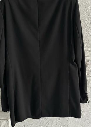Класичний чорний оверсайз піджак на зріст 170см+2 фото