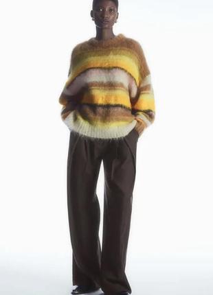 Мохерный джемпер свитер из шерсти и мохера кофта cos1 фото
