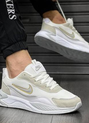 Кросівки nike racer white silver