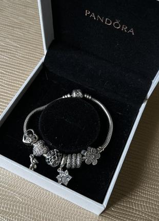 Браслет pandora + шарми