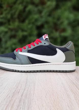 11087 air jordan 1 low fragment design cactus кросівки чоловічі найк кроссовки кросовки