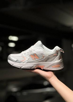 New balance 530 white pink