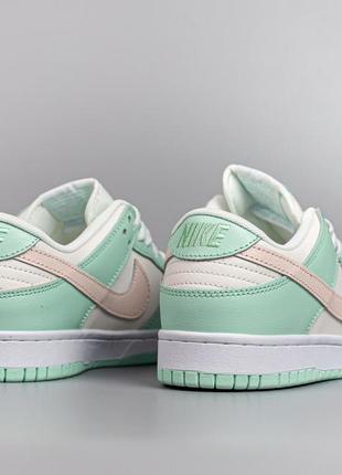 Женские кроссовки 🟢 nike sb dunk white light green найк сб данк4 фото