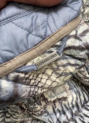 Стеганая двухсторонняя куртка barbara lebek леопардовый принт анималистический принт8 фото