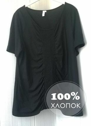 Новая стильная черная блуза / футболка1 фото