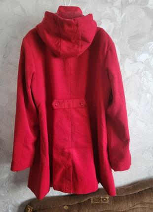 Пальто красное, размер 58/605 фото