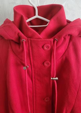 Пальто красное, размер 58/602 фото