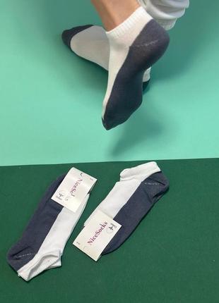 Жіночі короткі демісезонні,літні шкарпетки 36-40р.білі.україна.2 фото