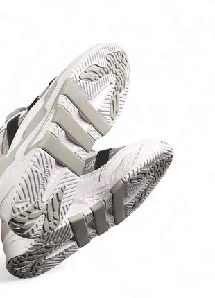 Adidas niteball  •white silver gray• 7