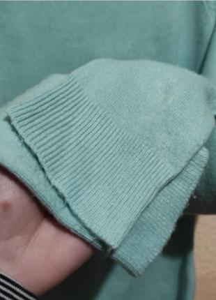 Женский однотонный свитер atmosphere бирюзовый свитерок реглан джемпер5 фото