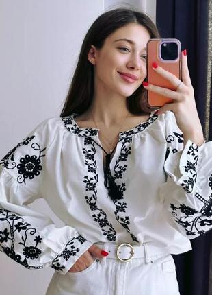 Блуза- вишиванка сорочка кофта3 фото