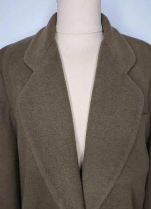 Пиджак коричнево-зеленый, хаки, шерстяной2 фото