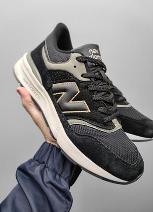 Кроссовки new balance 997 black / haki6 фото