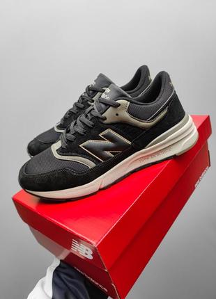 Кроссовки new balance 997 black / haki7 фото