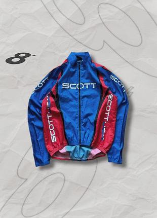 Легка велокуртка scott usa / вітровка scott / спортивна легка куртка