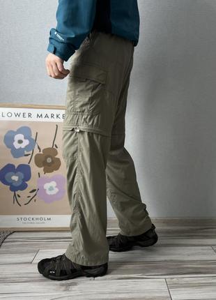 Мужские треккинговые брюки трансформеры шорты 2в1 карго колумбия columbia pants titanium титаниум4 фото