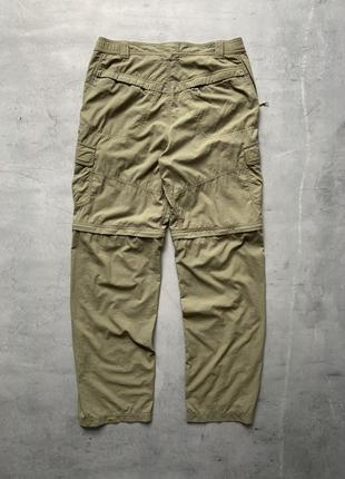 Мужские треккинговые брюки трансформеры шорты 2в1 карго колумбия columbia pants titanium титаниум7 фото
