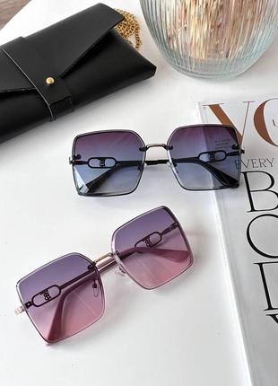 Солнцезащитные очки женские крутые квадрат защита uv4002 фото
