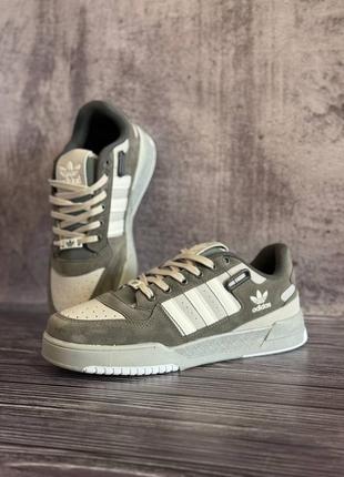 adidas ankle king low grey white3 фото