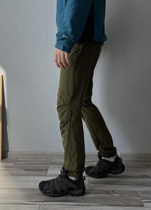 Чоловічі трекінгові карго нейлонові колумбія на утяжках штани хакі columbia pants