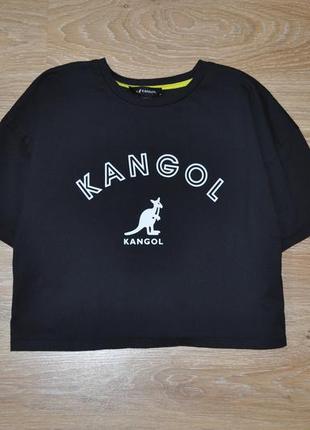 Хлопковая укороченная футболка kangol