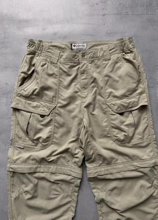 Мужские брюки треккинговые колумбия шорты 2в1 карго титаниум columbia titanium pants4 фото