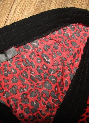 Красная вискозная юбочка л-147 фото