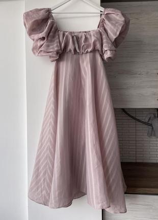 Плаття на випускний,міді сукня рожева,сукенка ,розмір s asus2 фото