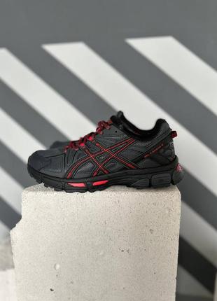 Кросівки asics gel-kahana 8 black red1 фото