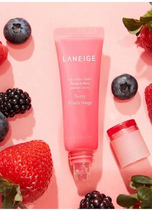 Бальзам для губ laneige lip glowy balm berry 10g5 фото