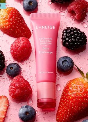 Бальзам для губ laneige lip glowy balm berry 10g4 фото