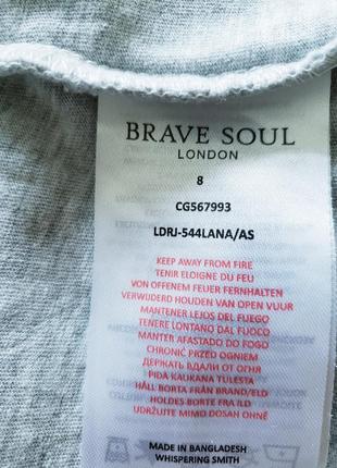 Бредовый 100 % натуральный  оверсайз  лонгслив футболка платье brave soul london7 фото