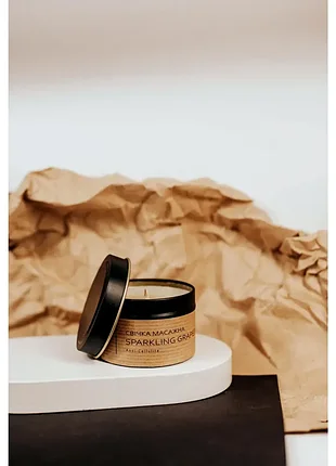 Массажная антицеллюлитная свеча в металлическом кашпо pro.eco