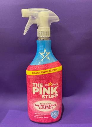 Спрей очищувач для дезінфекції the pink stuff disinfectant 850 мл1 фото