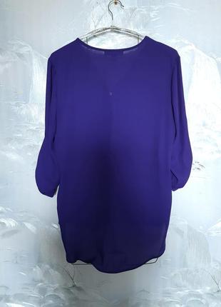 Стильна фіолетова блуза6 фото