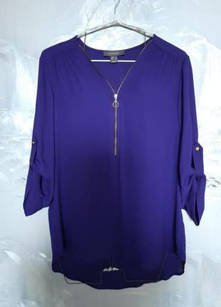 Стильна фіолетова блуза2 фото