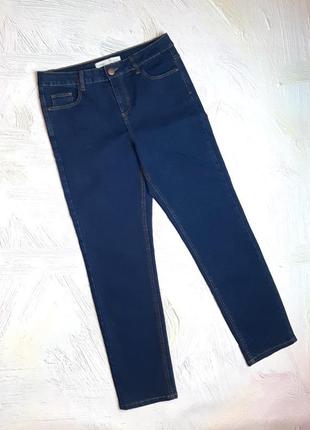 💝2+1=4 насыщенно-синие женские прямые джинсы стрейч george, размер 46 - 482 фото