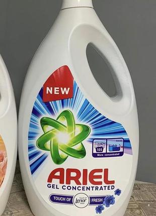 Гель концентрат для стирки универсальный ariel gel со свежестью lenor 5,775 л1 фото