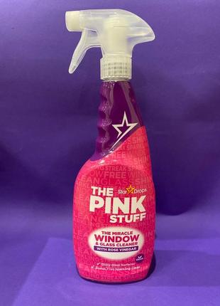 Засіб для миття вікон та дзеркал the pink stuff window cleaner with rose vinegar 750ml