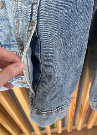Классическая джинсовая куртка светло голубая9 фото