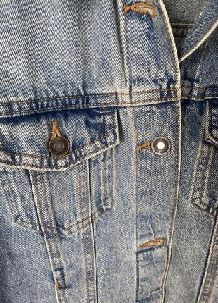 Классическая джинсовая куртка светло голубая2 фото