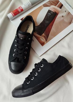 Кеды converse all star "black"4 фото