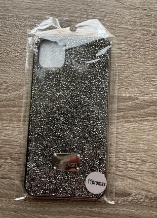 Чохол silicone diamond bling world case для iphone 11 pro max2 фото