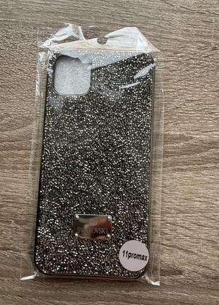 Чохол silicone diamond bling world case для iphone 11 pro max5 фото