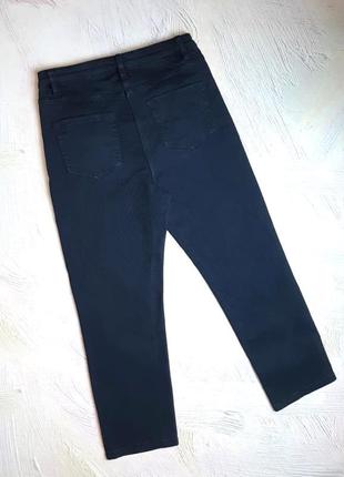 💝2+1=4 шикарные плотные темно-синие зауженные мом джинсы next, размер 46 - 484 фото
