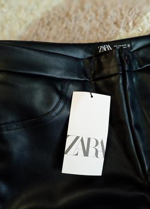 Кожаные джеггинсы zara2 фото