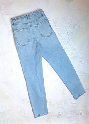💝2+1=4 женские голубые мом mom джинсы стрейч высокая посадка new look, размер 44 - 464 фото