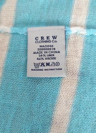 Новая льняная футболка crew clothing5 фото