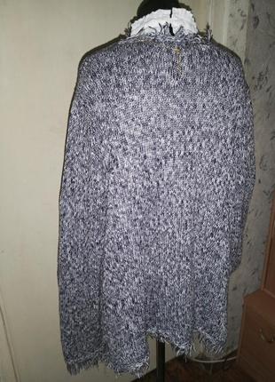 Тёплый,меланж,кардиган-кофта с карманами,большого размера,бохо,ulla popken3 фото