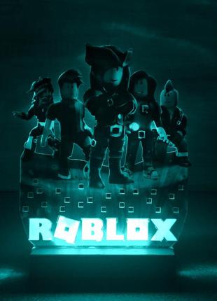 Вав! дитячий нічник-світильник "роблокс roblox" з налаштуванням підсвітки (дизайн 25)